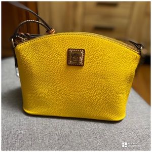 Dooney & Bourke Small Yellow Suki Crossbody 7x4x9